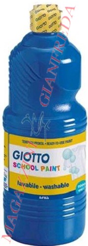 GIOTTO SCHOOLPAINT TEMPERA PRONTA FLACONE ML. 250  CIANO